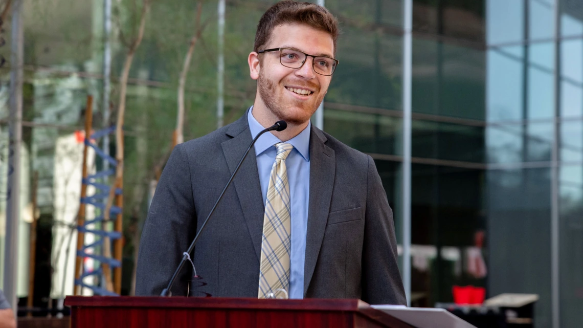 Luke Wohlford, MD, was selected as the 2022 College of Medicine – Phoenix commencement speaker.