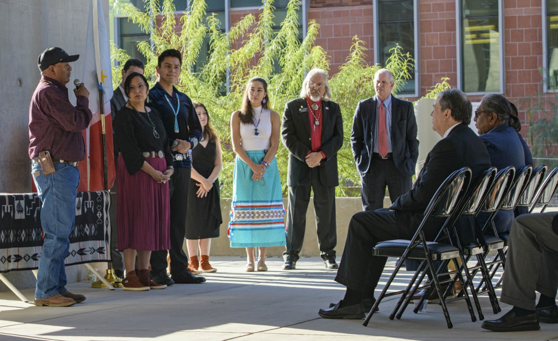 The University of Arizona Health Sciences honored the tribes of Arizona with a blessing of the newly constructed Health Sciences Innovation Building on Nov. 1, 2019,