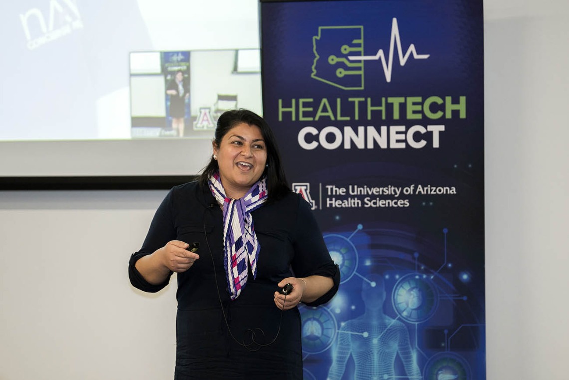 Jasmine Bhatti, PhD, cofounder of Navi Nurses, participates as one of the event’s health care technology organization spotlights. 