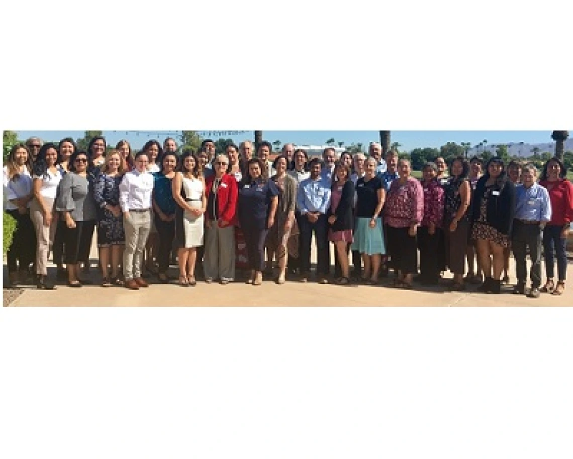 Leaders from the UArizona Cancer Center and NAU at the Partnership for Native American Cancer Prevention (NACP) summer research retreat in Scottsdale in August. (Photo: University of Arizona Health Sciences)