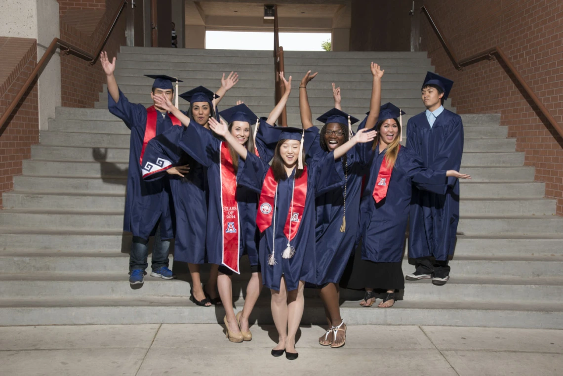 Students celebrate at the 2013 convocation.