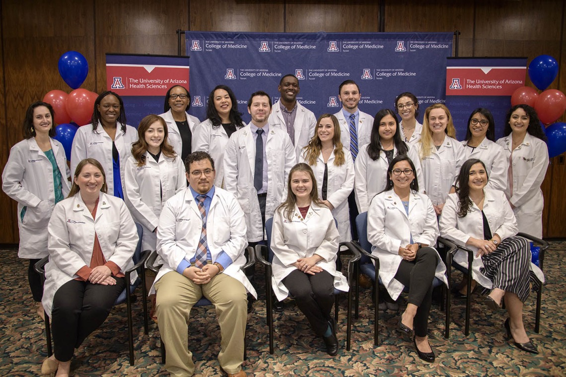 The Primary Care Physician scholarship recipients from the University of Arizona College of Medicine – Tucson. 