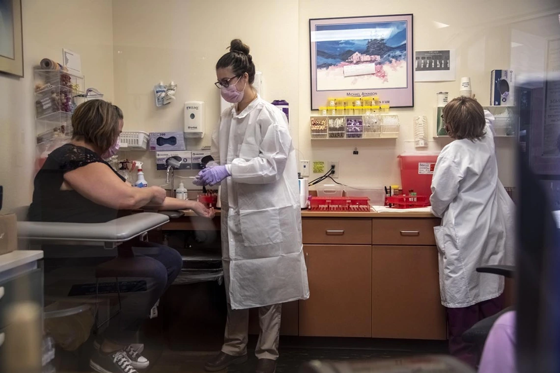 This antibody testing site in Flagstaff is one of 31 sites in the state. The testing is being done in a partnership between the University of Arizona and the state.