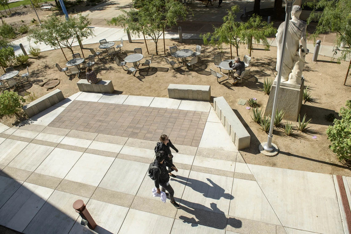 If the plaza between the College of Pharmacy and the Sarver Heart Center is good enough for Hippocrates to hang out, surely it’s good enough to be one of your favorite spaces as well.  