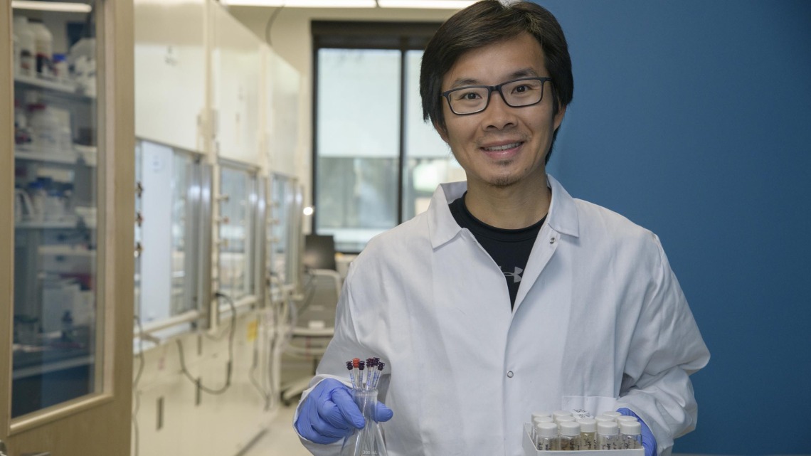 Jun Wang, PhD, uses cells infected with a virus to test an antiviral drug candidate. He says preparation for the pandemic of tomorrow requires working on antiviral drugs and vaccines today.