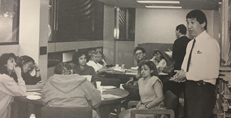 College of Pharmacy students attend class in the Skaggs Pharmaceutical Sciences Center.