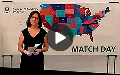 Watch the College of Medicine — Phoenix’s virtual Match Day celebration. 