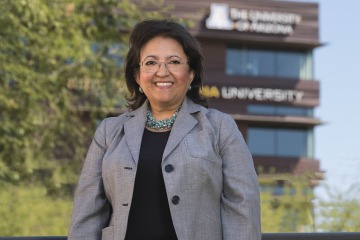 Nancy Alvarez, PharmD, BCPS, has had a wide and varied career – from community pharmacist to call center director to pharmaceutical company executive to academia.