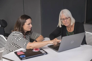 researcher at computer