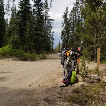 On a bike trip from Canada to Colorado, Liatti took backroads through a corner of Yellowstone National Park.