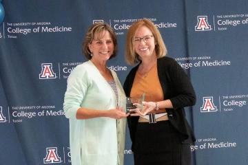 Dr. Kathy Smith was recognized for the sustained duration and dedication of her mentorship. Her nominator wrote that she is “able to share in the full range of experience involved in psychiatry.”