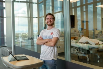Kyle Mclemore is pursuing a bachelor’s degree with double majors in neuroscience and cognitive science and information science and technology.