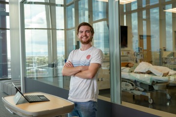Kyle Mclemore is pursuing a bachelor’s degree with double majors in neuroscience and cognitive science and information science and technology.
