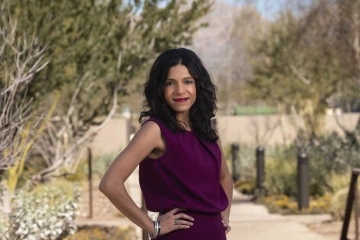 Portrait of Rachna Shroff in an outdoor setting.