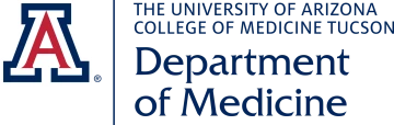 University of Arizona Block A logo with text: College of Medicine – Tucson