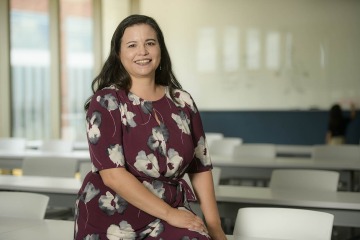 Alejandra Zapien Hidalgo, MD, MPH, says it is crucial that students help with interpretating at free clinics such as Clinica Amistad, where a majority of the volunteer physcians do not speak Spanish. 