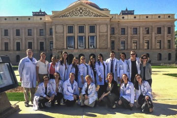 Dr. Mercer, along with other physicians who are members of the American College of Obstetricians and Gynecologists, visited the Arizona State Capital for Women’s Health Day in 2018 to advocate for women’s health care.