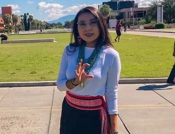 Ariel Shirley is a graduating senior at the University of Arizona Mel & Enid Zuckerman College of Public Health who completed an internship focused on community education at the UA Sarver Heart Center. Photo credit Ariel Shirley.