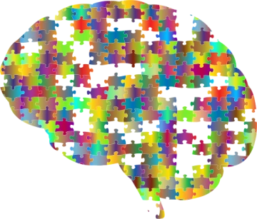 puzzle of brain, illustration