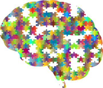 puzzle of brain, illustration