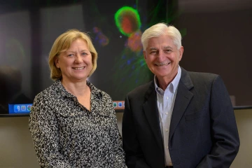 researchers standing together