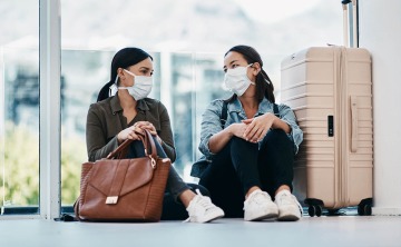 Wearing face masks is important, especially when traveling.