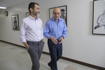Kareem Shehab, MD (left), describes his dad, Ziad Shehab, MD (right), as the ultimate colleague – egoless and always willing to share his time and offer advice, and not in a heavy handed manner.