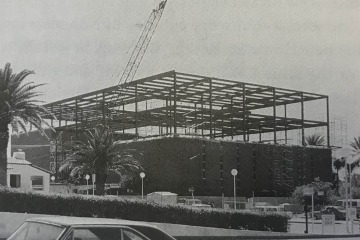 The permanent UArizona College of Nursing building under construction.