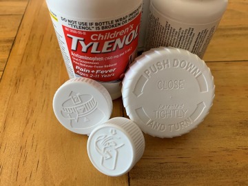 Safety lids were implemented for pharmaceuticals after Tylenol pills were poisoned in the early 1980s.