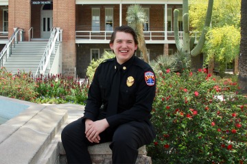 Timothy Gustafson is a master's degree student at the College of Public Health focusing on industrial health. He is also the chief and executive director of the student-run UArizona Emergency Medical Services.