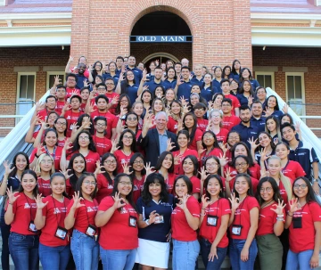 The Office of Equity, Diversity and Inclusion operates summer programs to expose students from diverse backgrounds to health care professions. This group attended the 2019 sessions. The 2020 summer programs are virtual.