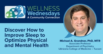 Health Sciences employees, along with members of the general public, can spend their lunch breaks on Wednesdays learning tips to improve their well-being during the pandemic.
