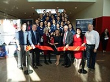 The first class of students in the new BSN-IH program was welcomed during a ribbon-cutting ceremony in November 2019. (Photo: University of Arizona College of Nursing)