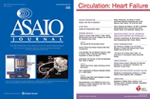 Covers of ASAIO Journal and Circulation: Heart Failure in which paper on advanced care for COVID-19 patients paper appears. Click to view. (Courtesy of American Society for Artificial Internal Organs and American Heart Association)