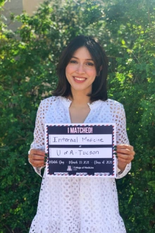 Karen Beltran will stay put to do her residency in internal medicine at the College of Medicine – Tucson and Banner – UMC Tucson. (Photo: Courtesy of Karen Beltran)