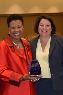 Wanda Moore and Dr. Nancy Sweitzer