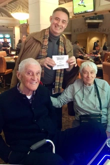 Dr. Nikolich-Žugich enjoying some time with his late  parents, Zarko and Mirjana Nikolic, at Desert Diamond Casino in Tucson. 