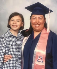 Linda McCallister and son Christian Lee, age 9.