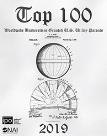 Cover of 2019-20 rankings for “Top 100 Worldwide Universities Granted U.S. Utility Patents” – click to view (Image: Courtesy of National Academy of Inventors)