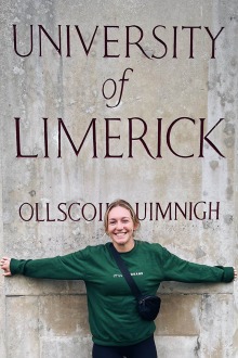 Megan Bounds, a second-year graduate student in the Zuckerman College of Public Health, participated in a summer research program at the University of Limerick.