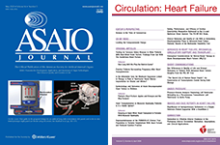Covers of ASAIO Journal and Circulation: Heart Failure in which paper on advanced care for COVID-19 patients paper appears. Click to view. (Courtesy of American Society for Artificial Internal Organs and American Heart Association)