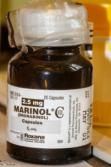 prescription bottle of marinol