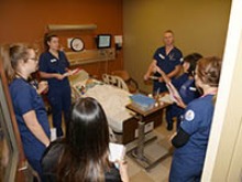 Students train in the college's Steele Innovative Simulated Learning Center, or SILC lab, in Tucson. (Photo: University of Arizona College of Nursing)
